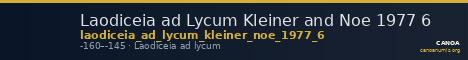 Laodiceia ad Lycum Kleiner and Noe 1977 6 — CANOA