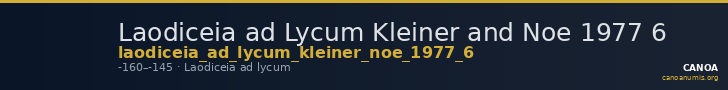 Laodiceia ad Lycum Kleiner and Noe 1977 6 — CANOA