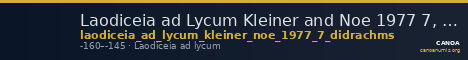 Laodiceia ad Lycum Kleiner and Noe 1977 7, didrachms — CANOA