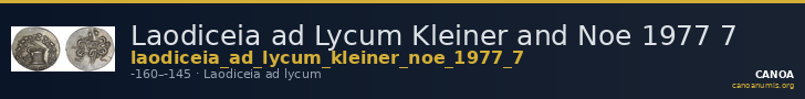 Laodiceia ad Lycum Kleiner and Noe 1977 7 — CANOA
