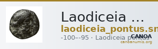Laodiceia SNG Paris 1849 — CANOA