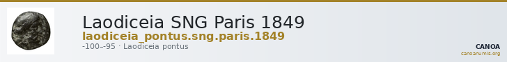 Laodiceia SNG Paris 1849 — CANOA