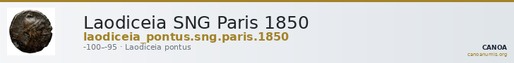 Laodiceia SNG Paris 1850 — CANOA