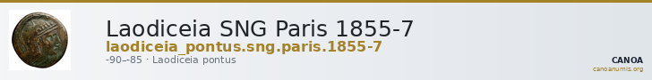 Laodiceia SNG Paris 1855-7 — CANOA