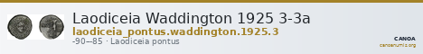 Laodiceia Waddington 1925 3-3a — CANOA