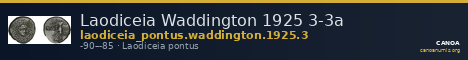 Laodiceia Waddington 1925 3-3a — CANOA
