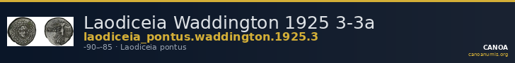 Laodiceia Waddington 1925 3-3a — CANOA