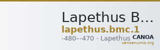 Lapethus BMC Lapethus 1 — CANOA