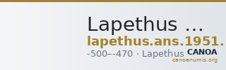 Lapethus New York, ANS 1951.116.109 — CANOA