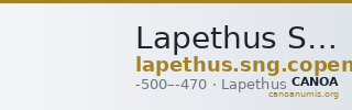 Lapethus SNG Copenhagen Suppl. 627 — CANOA