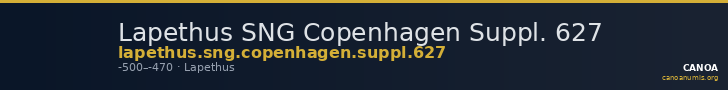 Lapethus SNG Copenhagen Suppl. 627 — CANOA