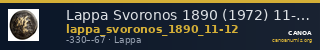Lappa Svoronos 1890 (1972) 11-12 — CANOA