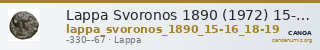 Lappa Svoronos 1890 (1972) 15-16, 18-19 — CANOA