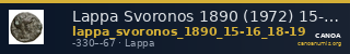 Lappa Svoronos 1890 (1972) 15-16, 18-19 — CANOA