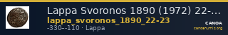 Lappa Svoronos 1890 (1972) 22-23 — CANOA