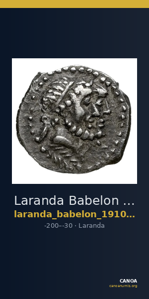Laranda Babelon 1910 p. 450 n. 4 — CANOA