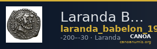 Laranda Babelon 1910 p. 450 n. 4 — CANOA