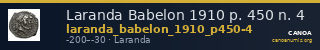 Laranda Babelon 1910 p. 450 n. 4 — CANOA