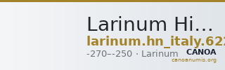 Larinum Historia Numorum Italy 622 — CANOA