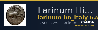 Larinum Historia Numorum Italy 624 — CANOA