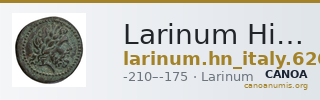 Larinum Historia Numorum Italy 626 — CANOA