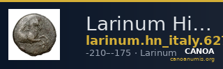 Larinum Historia Numorum Italy 627 — CANOA