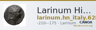 Larinum Historia Numorum Italy 628 — CANOA