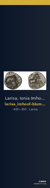 Larisa, Ionia Imhoof-Blumer 1897 p. 54 n.2 — CANOA