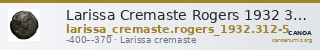 Larissa Cremaste Rogers 1932 312-315 — CANOA