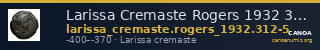 Larissa Cremaste Rogers 1932 312-315 — CANOA