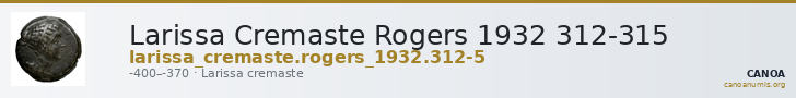 Larissa Cremaste Rogers 1932 312-315 — CANOA