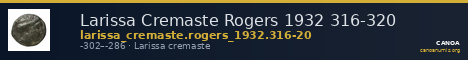 Larissa Cremaste Rogers 1932 316-320 — CANOA