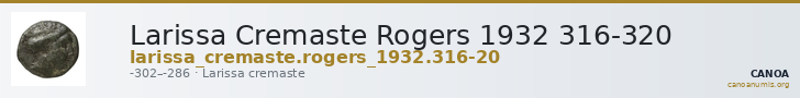 Larissa Cremaste Rogers 1932 316-320 — CANOA