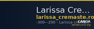 Larissa Cremaste Rogers 1932 323 — CANOA