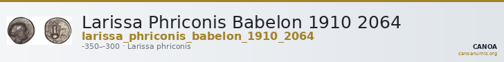 Larissa Phriconis Babelon 1910 2064 — CANOA