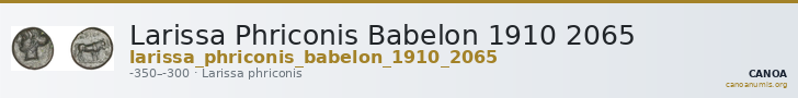 Larissa Phriconis Babelon 1910 2065 — CANOA