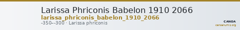 Larissa Phriconis Babelon 1910 2066 — CANOA