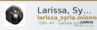 Larissa, Syria Mionnet 1811 817 — CANOA