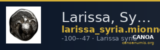 Larissa, Syria Mionnet 1811 817 — CANOA
