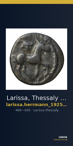 Larissa, Thessaly Herrmann 1925 p. 10, II.bα — CANOA