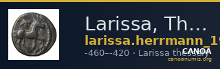 Larissa, Thessaly Herrmann 1925 p. 10, II.bα — CANOA