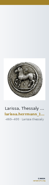 Larissa, Thessaly Herrmann 1925 p. 23, IIIβ I, rev. II — CANOA