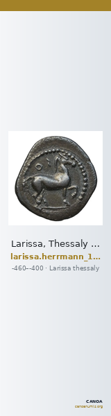 Larissa, Thessaly Herrmann 1925 p. 23, IIIβ I, rev. III — CANOA
