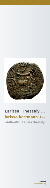 Larissa, Thessaly Herrmann 1925 p. 23, IIIβ II, rev. II — CANOA