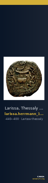 Larissa, Thessaly Herrmann 1925 p. 23, IIIβ II, rev. II — CANOA