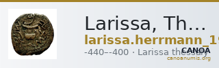 Larissa, Thessaly Herrmann 1925 p. 23, IIIβ II, rev. II — CANOA