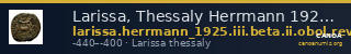 Larissa, Thessaly Herrmann 1925 p. 23, IIIβ II, rev. II — CANOA