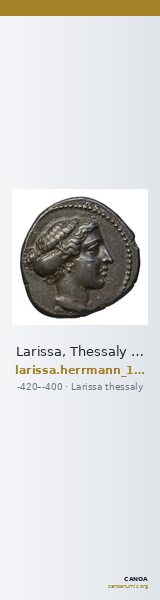 Larissa, Thessaly Herrmann 1925 p. 36, IVa drachm — CANOA