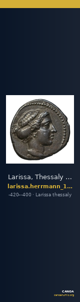 Larissa, Thessaly Herrmann 1925 p. 36, IVa drachm — CANOA
