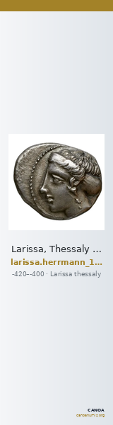 Larissa, Thessaly Herrmann 1925 p. 36, IVc drachm — CANOA